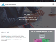 Tablet Screenshot of deltaleadership.com